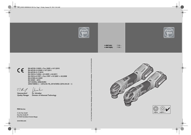 Fein AFMT12SL User manual Fein AFMT12SL User manual