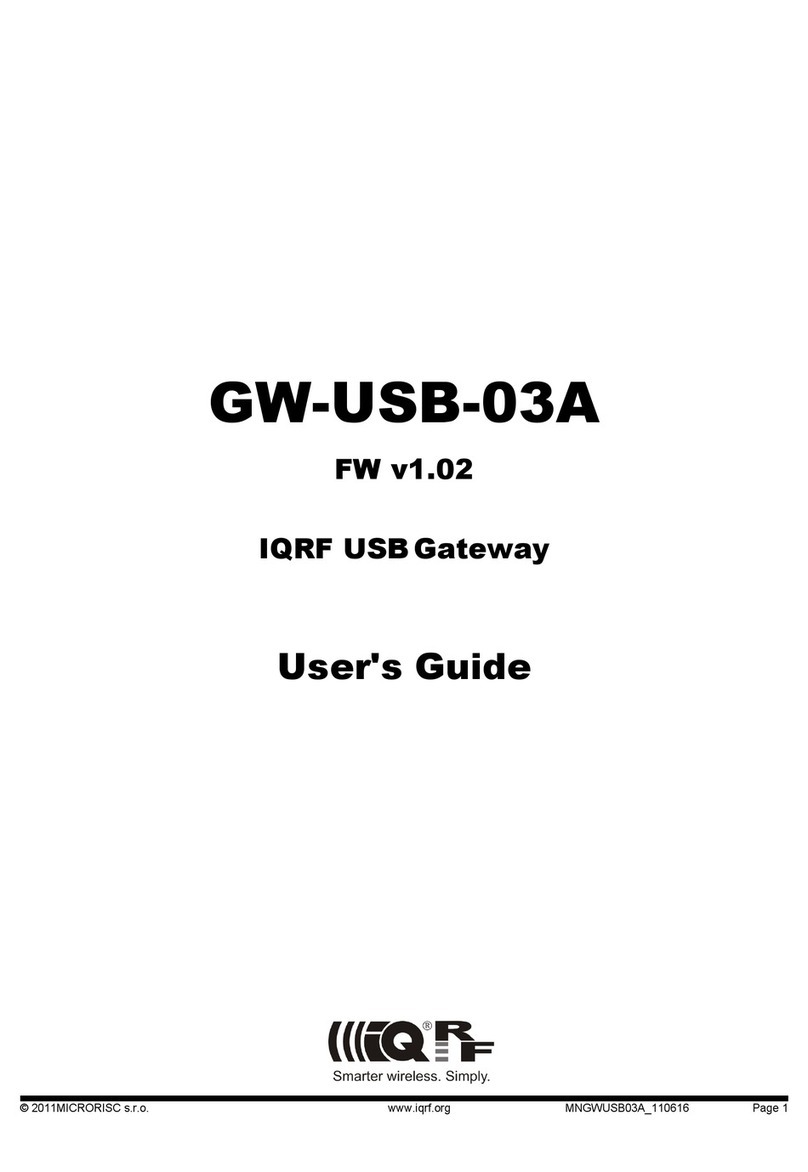 IQRF GW-USB-03A user guide