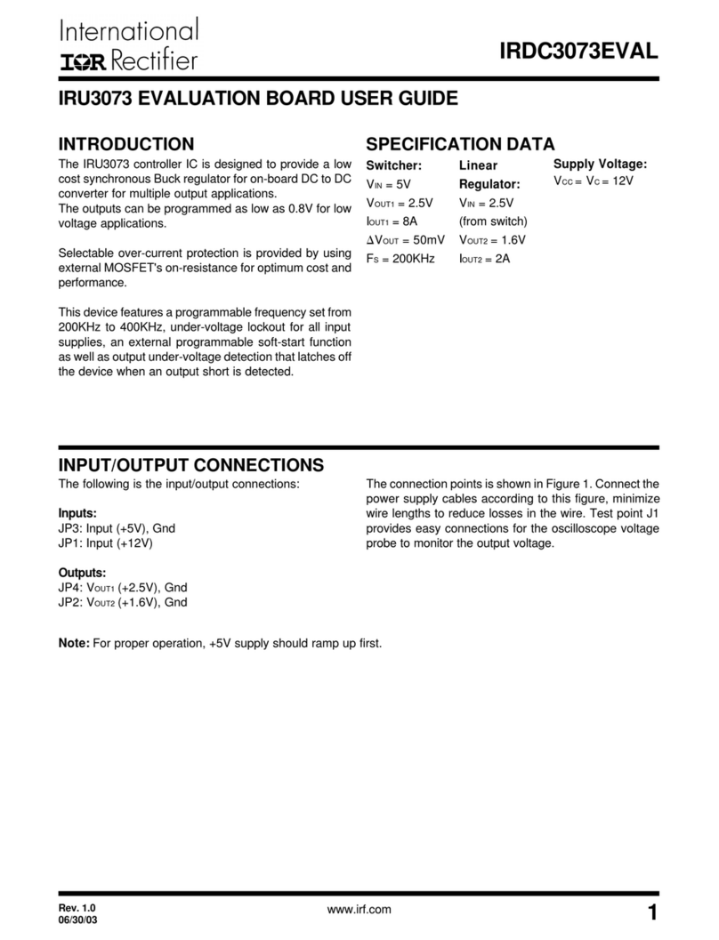 International Rectifier IRDC3073EVAL user guide