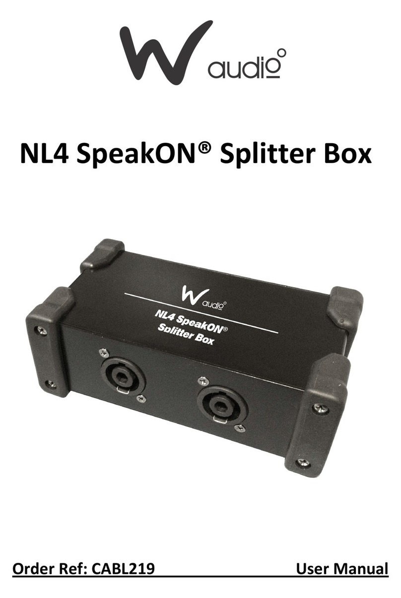 Waudio NL4 SpeakON user manual