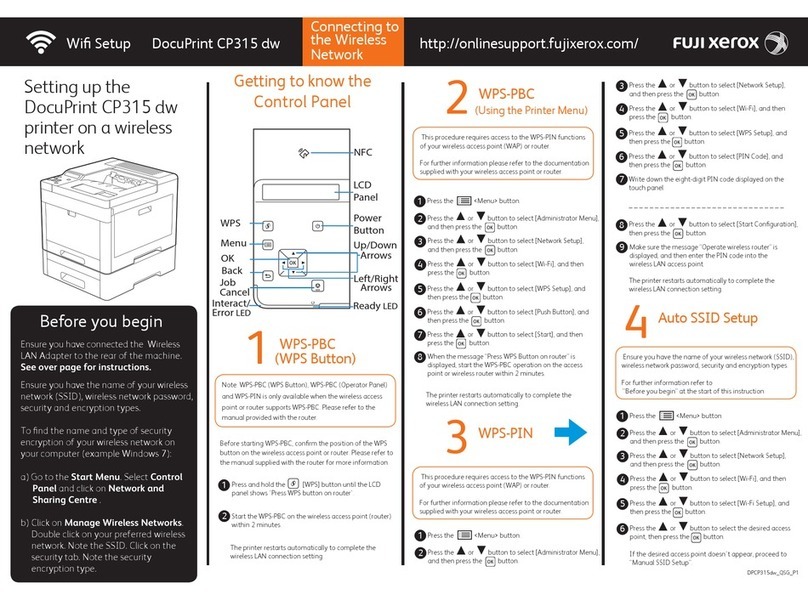 Fuji Xerox DocuPrint CP315 dw User instructions