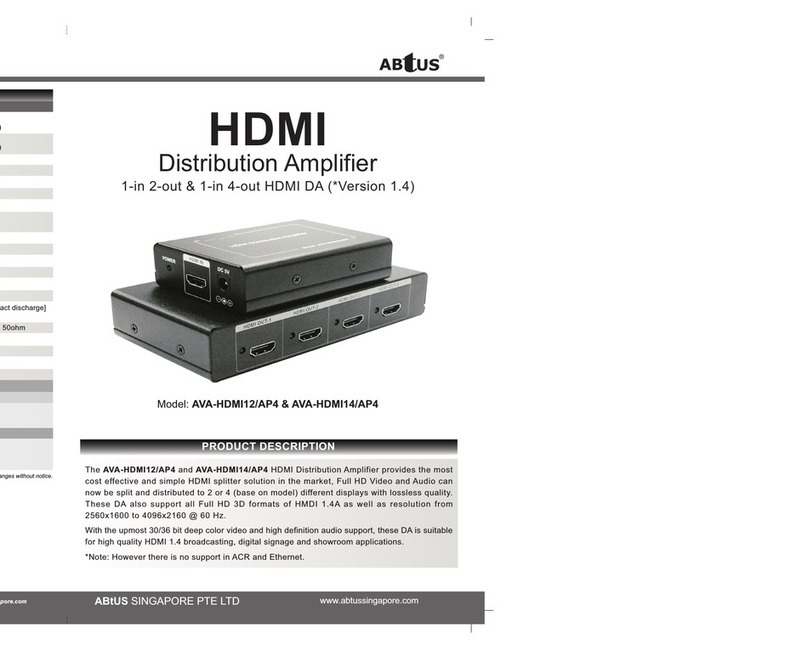 Abtus AVA-HDMI12/AP4 User manual