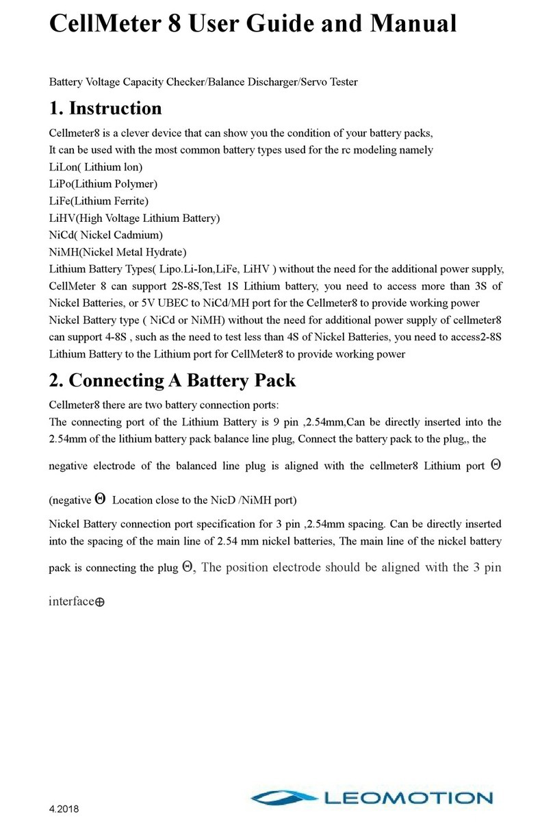 Leomotion CellMeter 8 User guide and manual