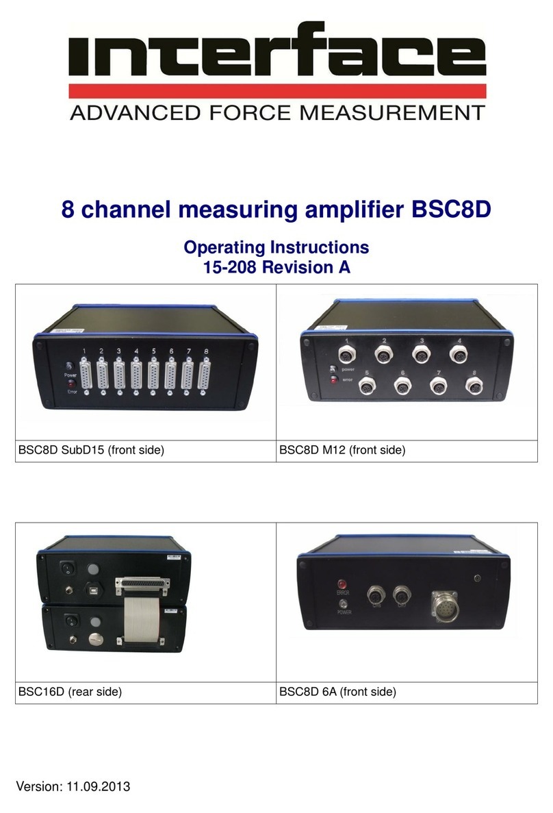 Interface BlueDAQ BSC8D operating instructions