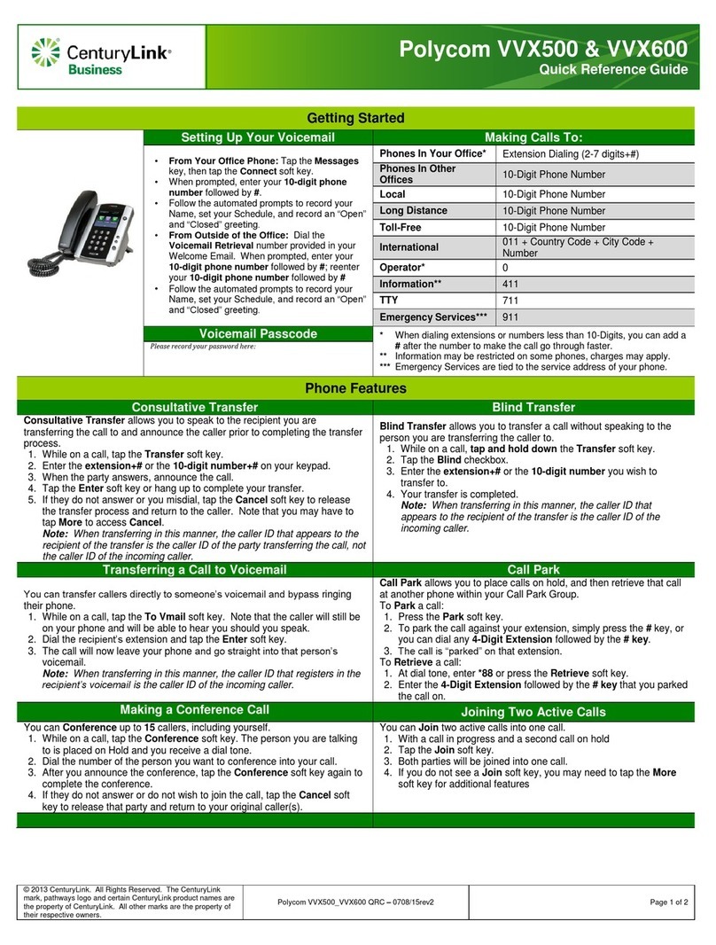 Polycom Polycom VVX 600 User manual