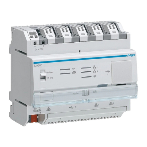 hager TJA560 Installer manual