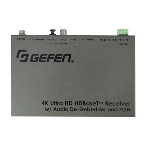 Gefen EXT-UHDV-WP-HBTLS-TX User manual