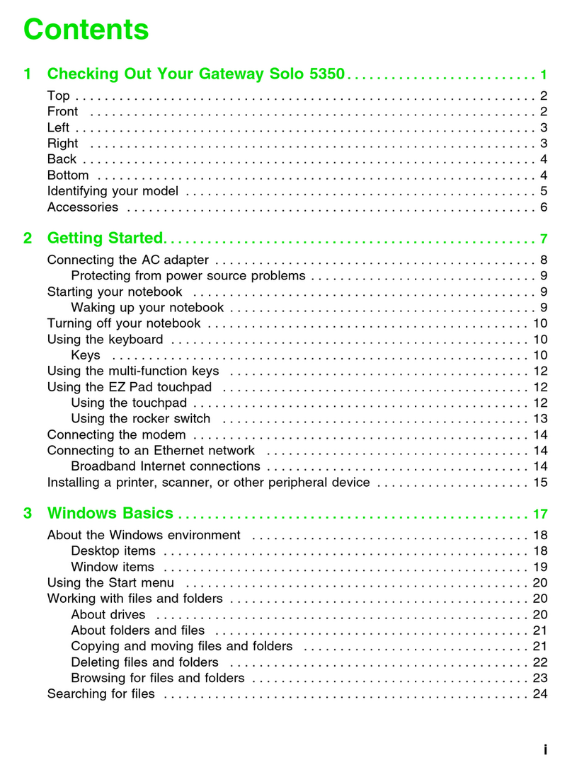 Gateway Solo 5350 User manual