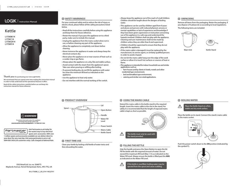 Logik L17SKC14 instruction manual