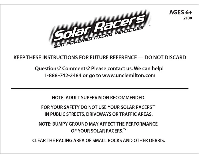 Uncle Milton Solar Racer instructions Uncle Milton Solar Racer instructions