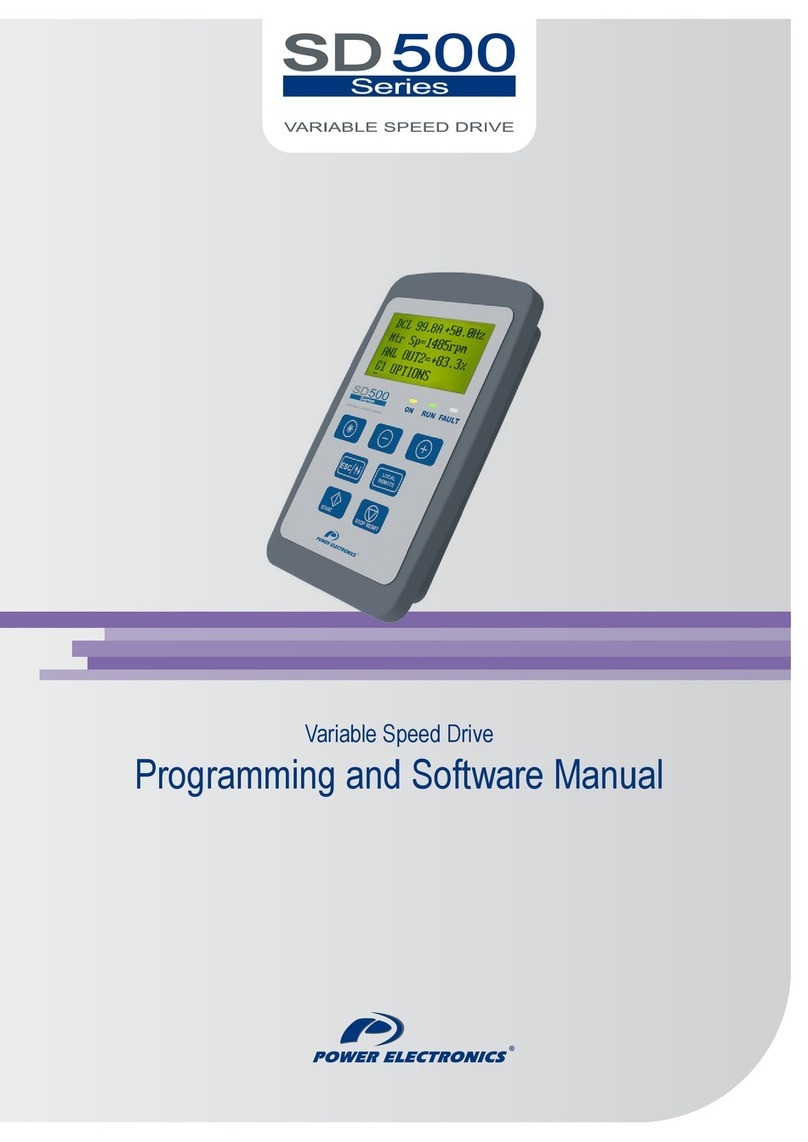 Power Electronics SD 500 Series Programming and Software Manual