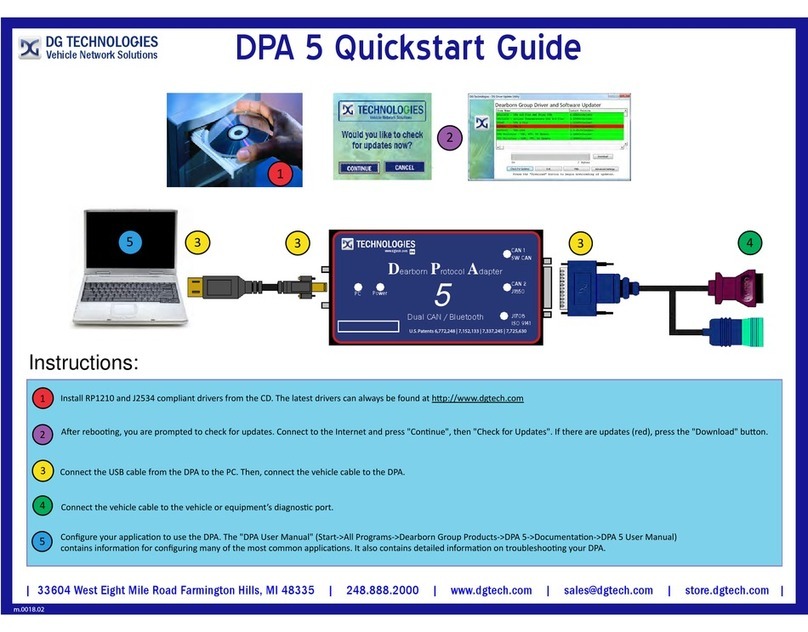 DG Technologies DPA 5 quick start guide