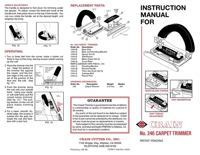 CRAIN 246 instruction manual