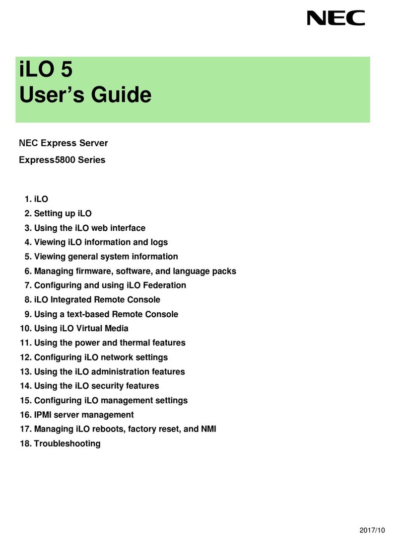 NEC iLO 5 User manual