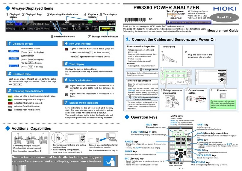 Hioki PW3390 Measurement guide
