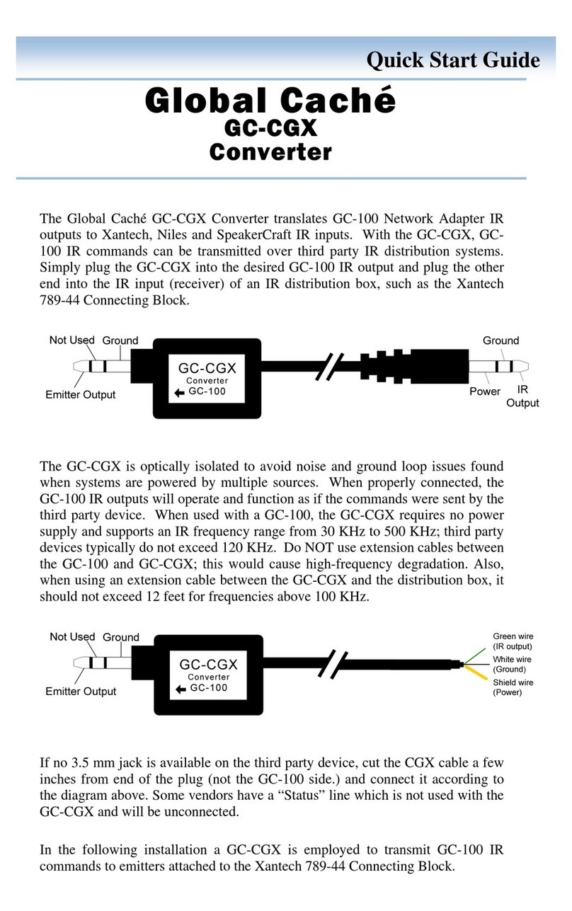 Global Cache GC-CGX GC-100 User manual