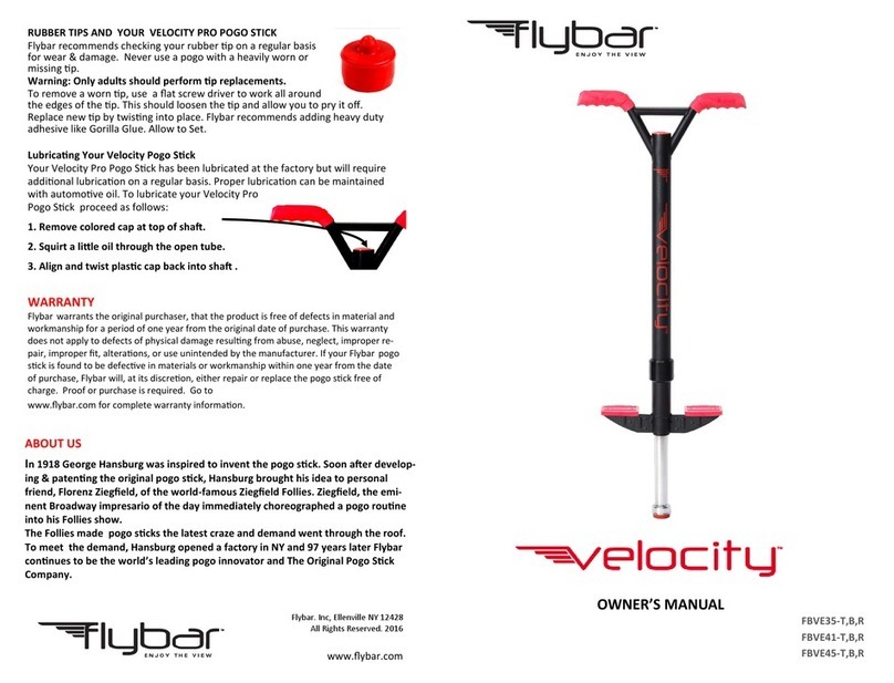 Flybar Velocity owner's manual