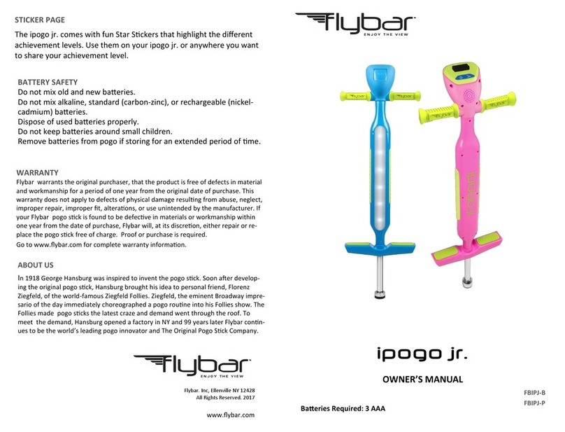 Flybar ipogo jr. owner's manual