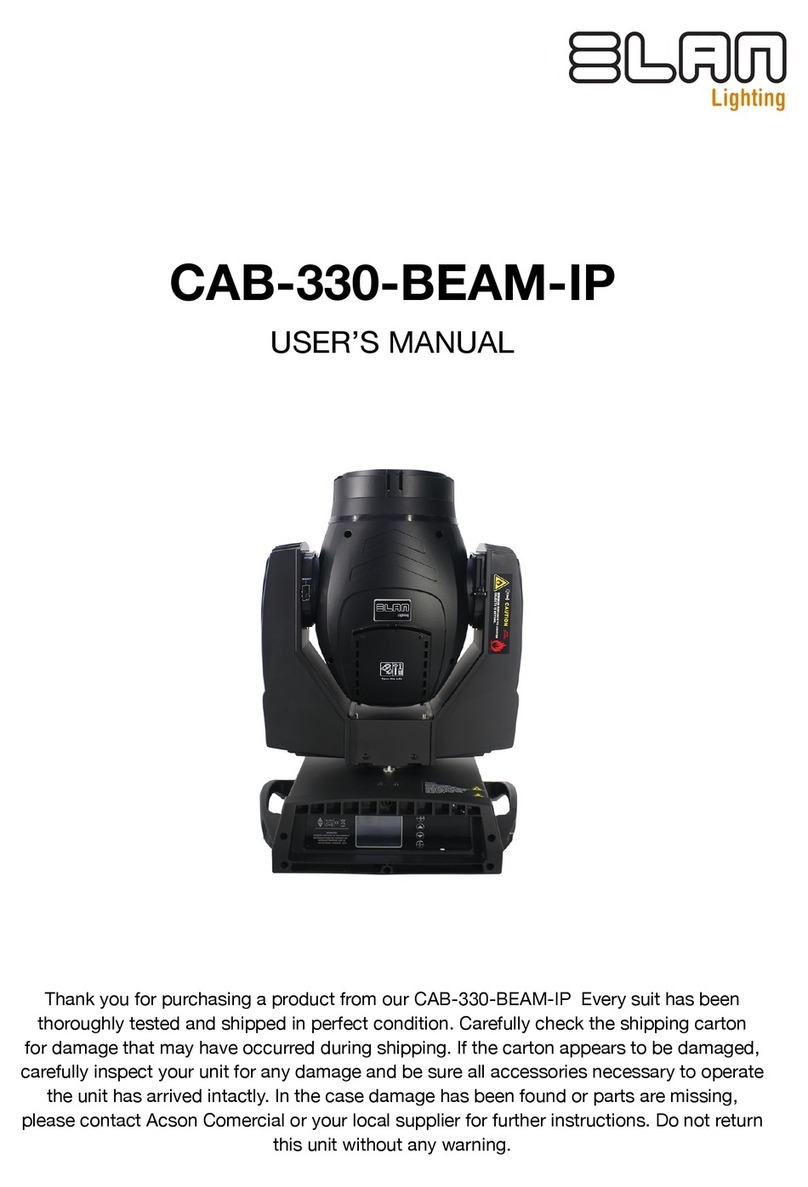ELAN Lighting CAB-330-BEAM-IP user manual