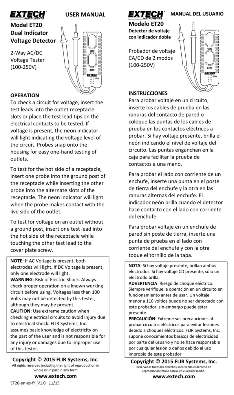 Extech Instruments ET20 user manual