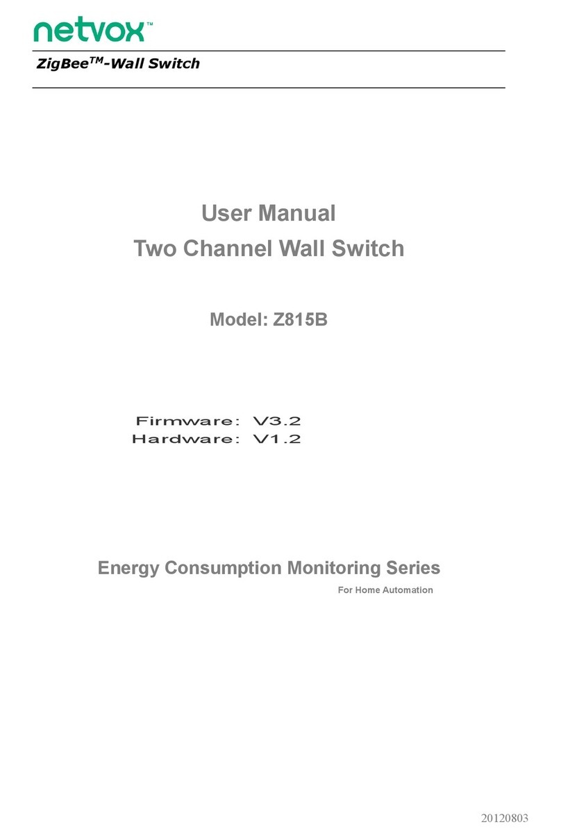 netvox ZigBee Z815B user manual