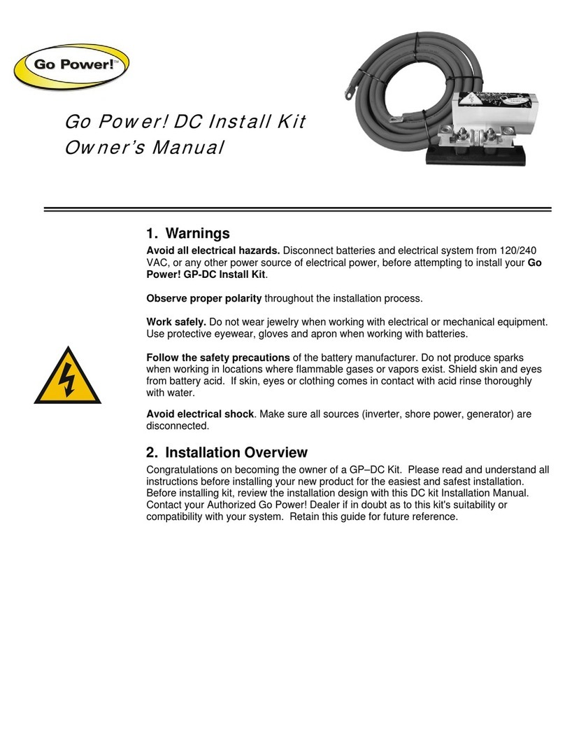 Go Power! Electric GP-DC-KIT2 owner's manual