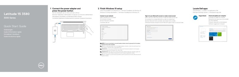 Dell Latitude 15 3580 quick start guide