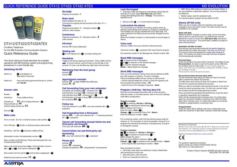 Aastra DT412 User manual