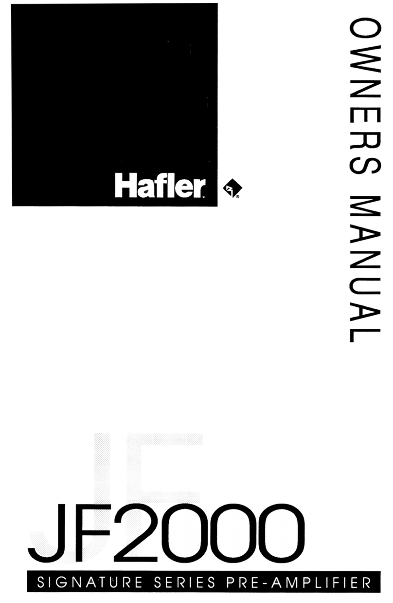 Hafler JF2000 User manual