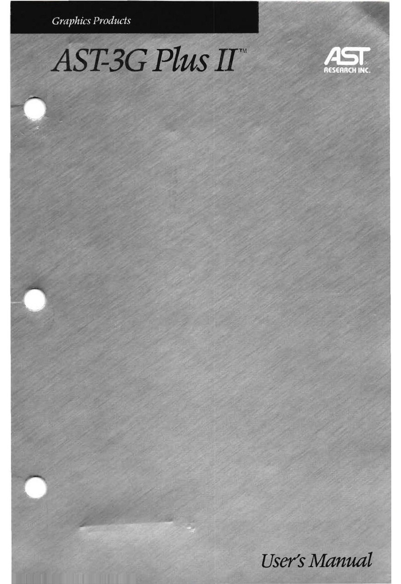 AST RESEARCH AST-3G plus II user manual