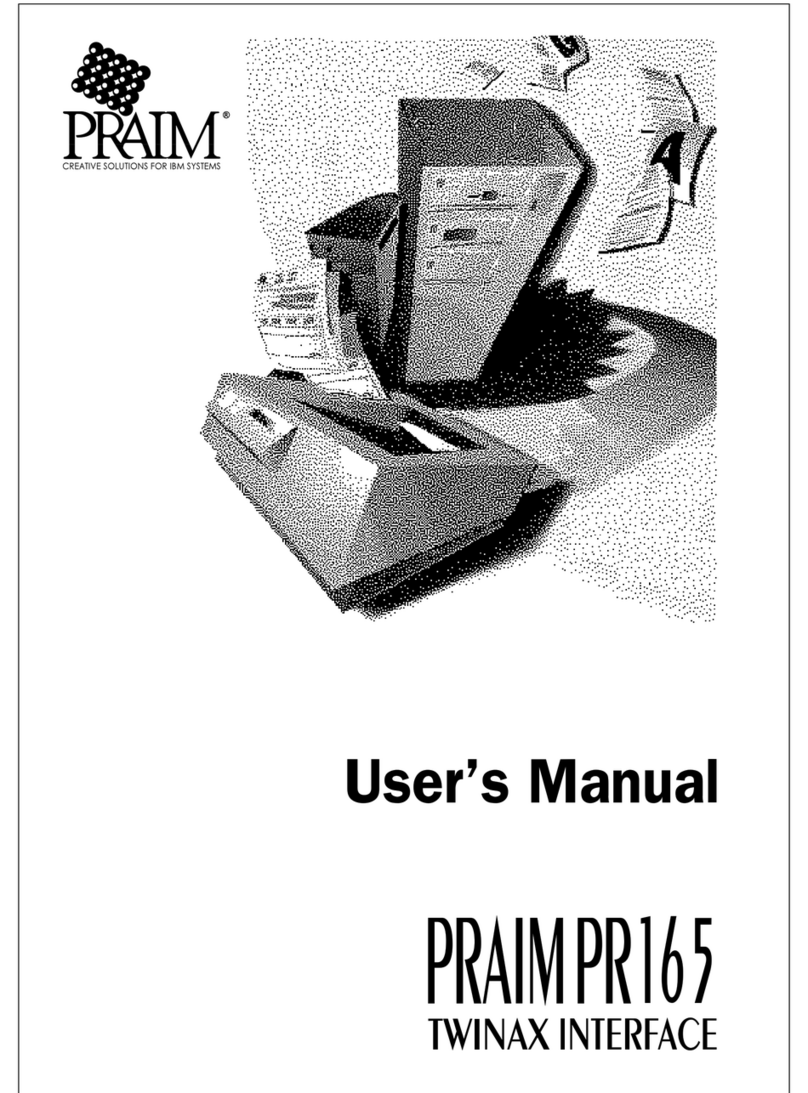 Praim PR 165E-PAR user manual