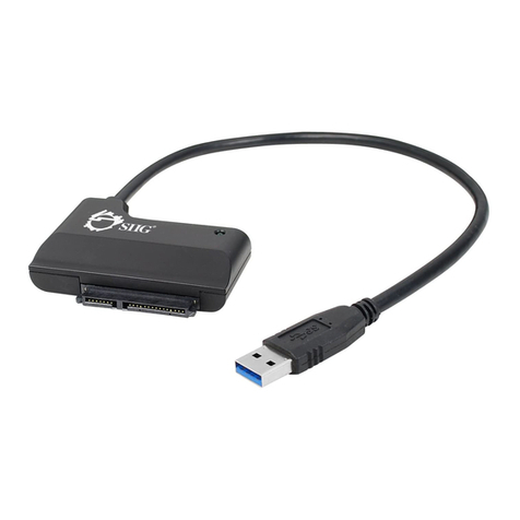 SIIG USB 3.0 to SATA 6Gb/s Adapter User manual SIIG USB 3.0 to SATA 6Gb/s Adapter User manual