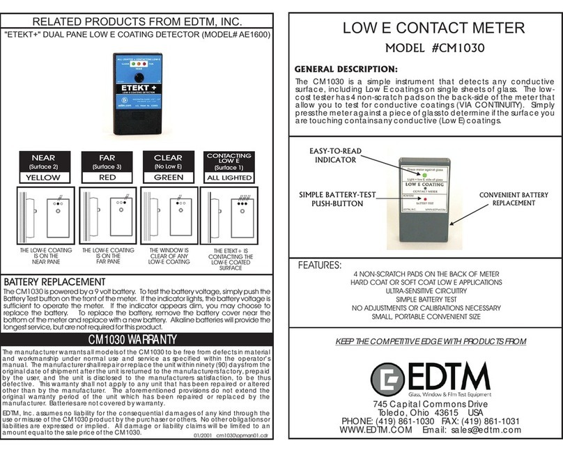 EDTM CM1030 manual