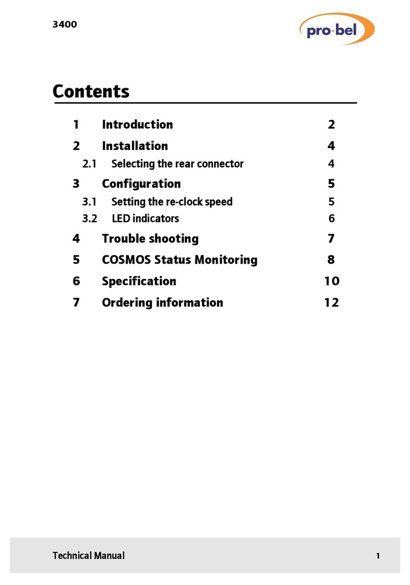 pro bel ICO-3400-2000 Technical manual