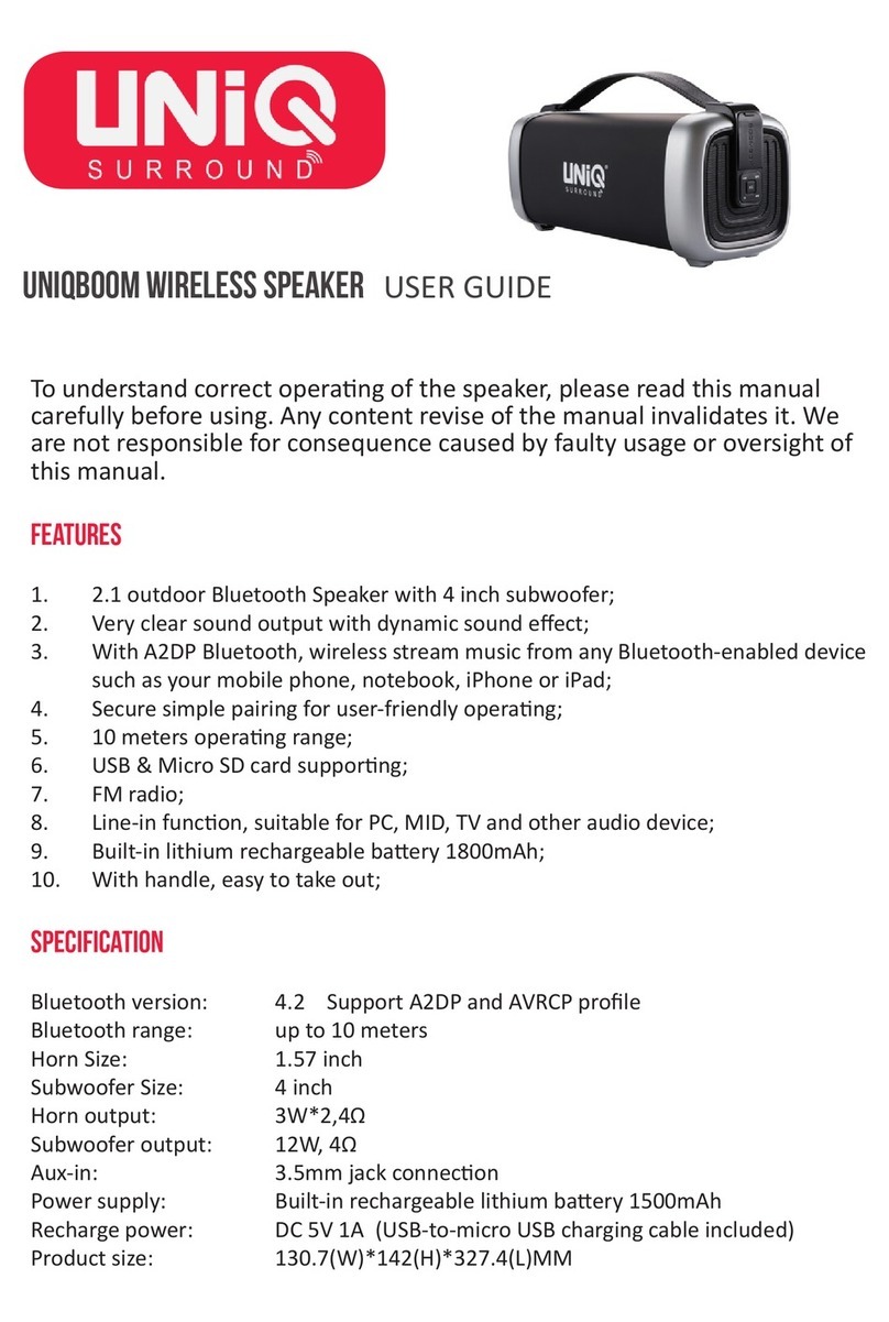 Uniq UNIQboom user guide
