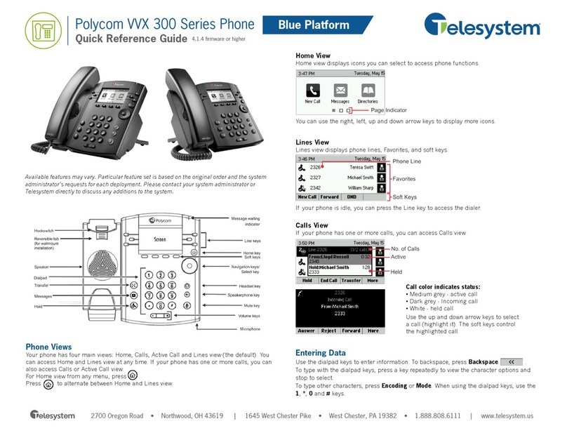 Polycom VVX 300 User manual