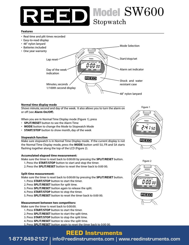REED SW600 manual REED SW600 manual