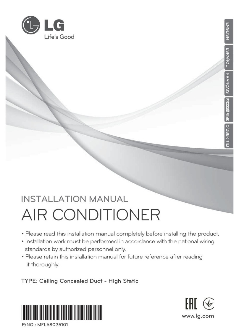 LG ARNU07GBHA2 installation manual