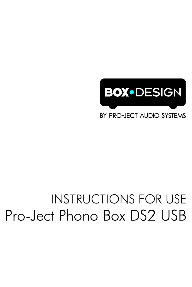 Pro-Ject Audio Systems Phono Box DS2 USB Instructions for use