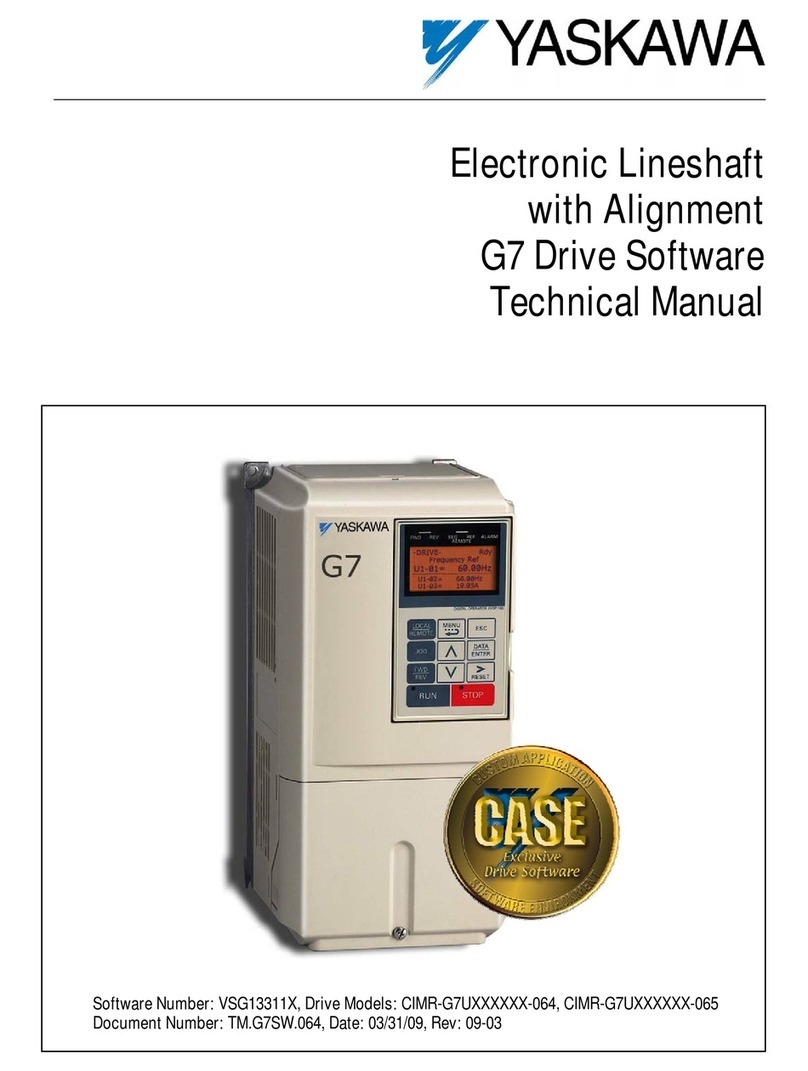 YASKAWA Varispeed G7 Technical manual