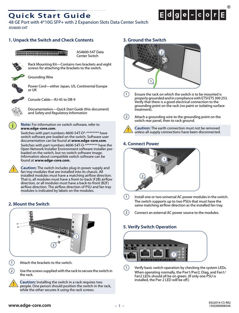 Edge-Core AS4600-54T quick start guide