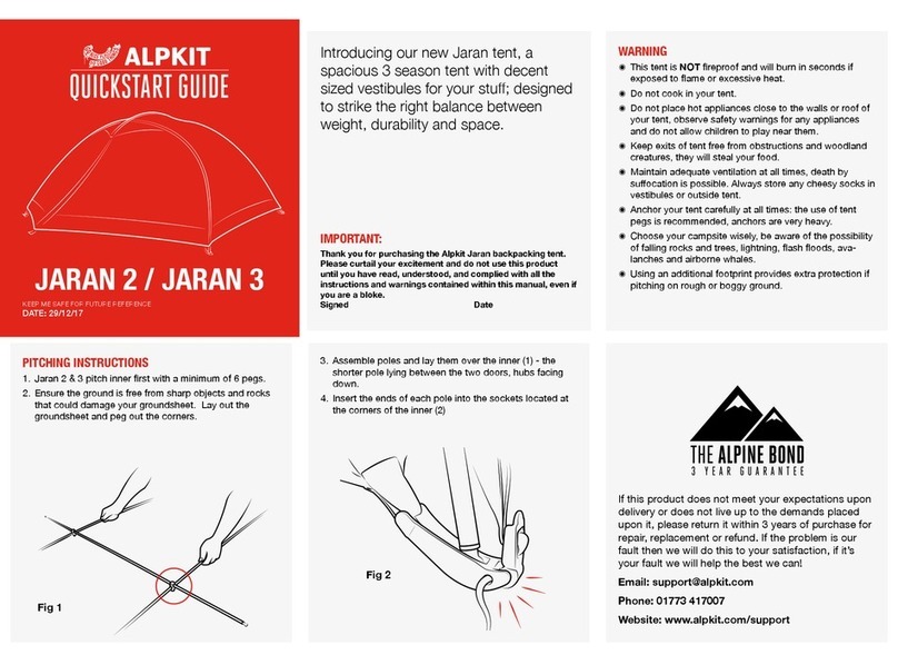 Alpkit Jaran 3 quick start guide