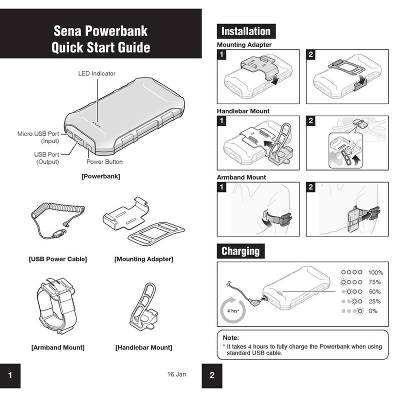 Sena Powerbank quick start guide