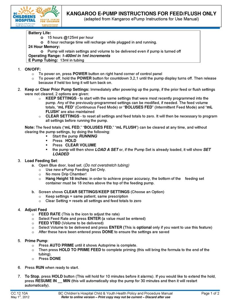 Kangaroo E-PUMP User manual