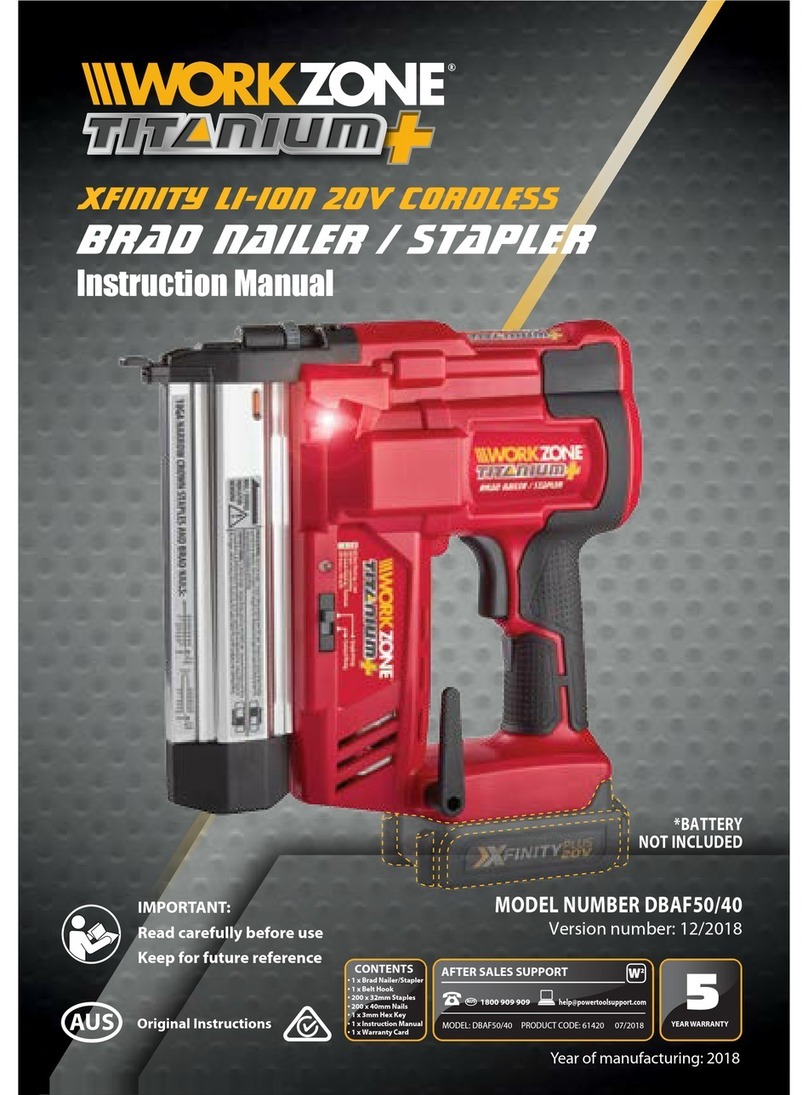 Workzone Titanium DBAF50/40 instruction manual