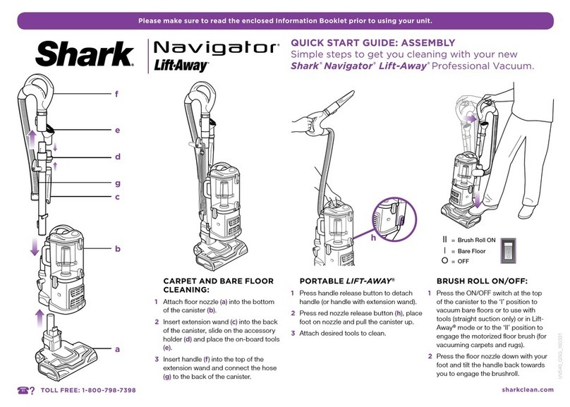 Shark Navigator Lift-Away User manual