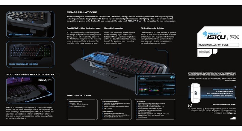 Roccat ISKU FX User manual