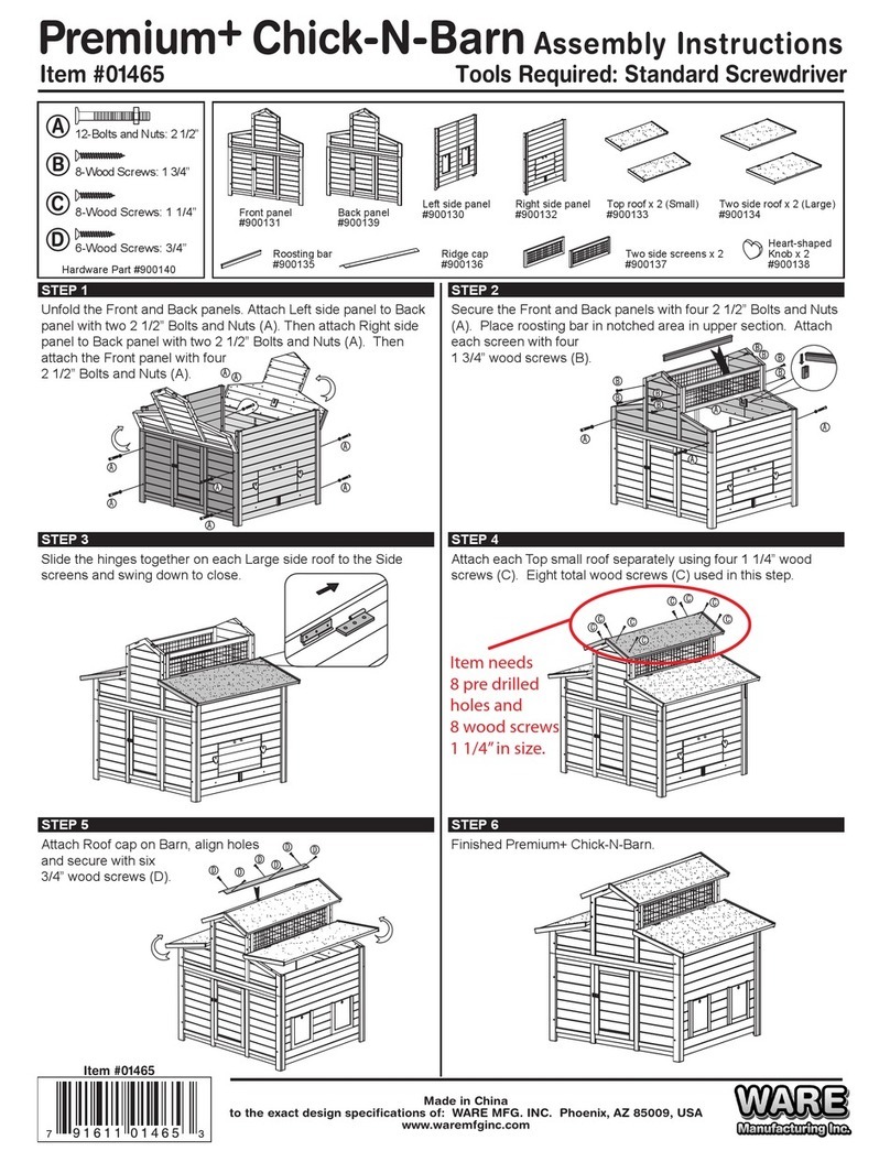 Ware Manufacturing 01465 Assembly instructions