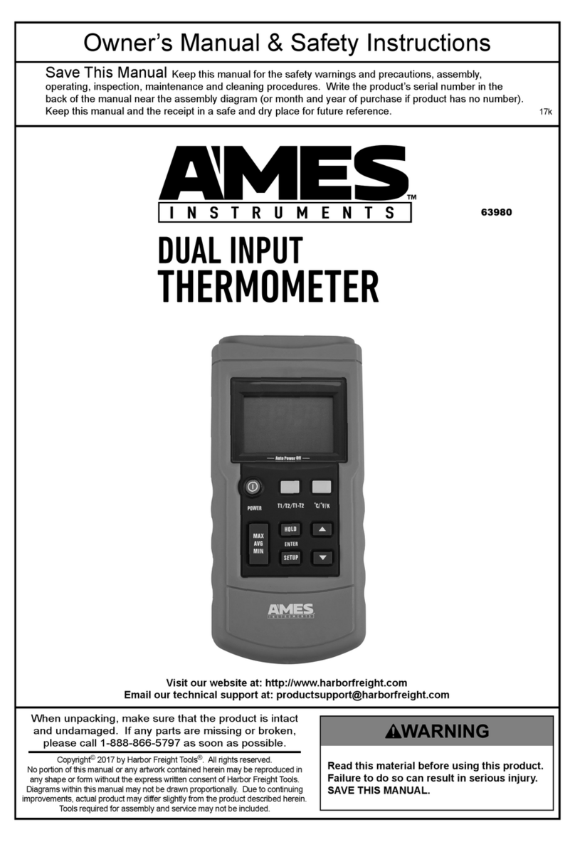 Ames Instruments 63980 Owner's manual & safety instructions