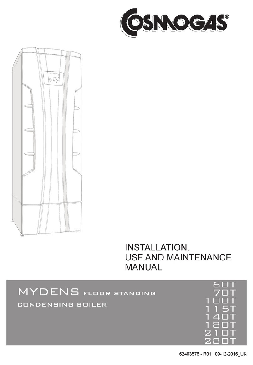 COSMOGAS MYDENS 60T Installation, use & maintenance manual